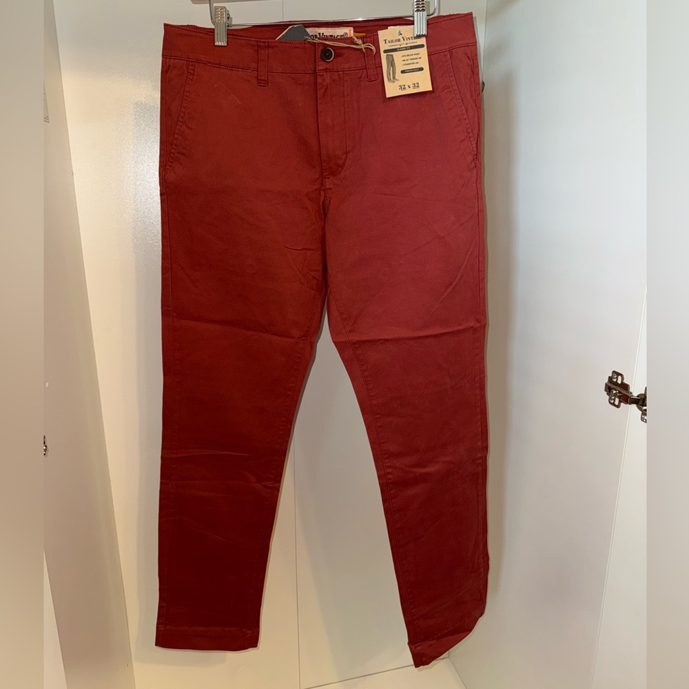 Men's Burgundy Red Pants